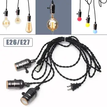 KINGSO Vintage Retro Edison Light Industrial Ceiling Filament Lamp Chandelier Pendant with 3 Socket Heads for E26/E27 Bulb
KINGSO Vintage Retro Edison Light Industrial Ceiling Filament Lamp Chandelier Pendant with 3 Socket Heads for E26/E27 Bulb