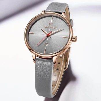 NAVIFORCE Top Brand Leather Women Quartz Watch Luxury Ultra-Thin Wrist Watch Fashion Simple Waterproof Ladies Watch Female Clock
NAVIFORCE Top Brand Leather Women Quartz Watch Luxury Ultra-Thin Wrist Watch Fashion Simple Waterproof Ladies Watch Female Clock