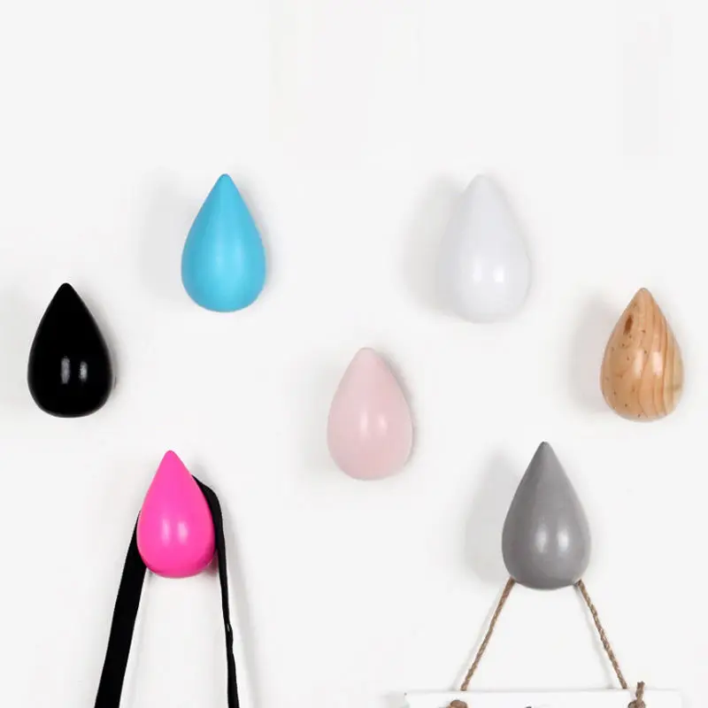 Modern Water Drop Hooks Wooden Wall Hangers Home Decor Creative Closet Holder Hooks Rails
Modern Water Drop Hooks Wooden Wall Hangers Home Decor Creative Closet Holder Hooks Rails