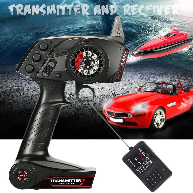AX5S 2.4GHz 3CH Digital Wireless Lost-control Protection Transmitter And Receiver For RC Car Boat Model
AX5S 2.4GHz 3CH Digital Wireless Lost-control Protection Transmitter And Receiver For RC Car Boat Model