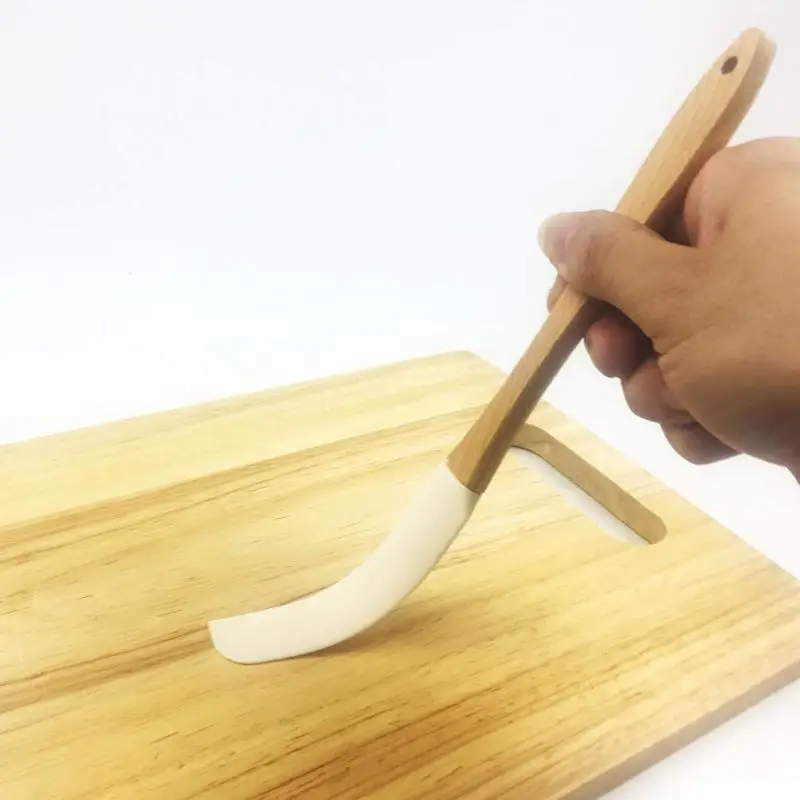 for DIY baking Scraper Durable Wood Handle Utensil Spatula Cream Butter Removable Silicone
for DIY baking Scraper Durable Wood Handle Utensil Spatula Cream Butter Removable Silicone
