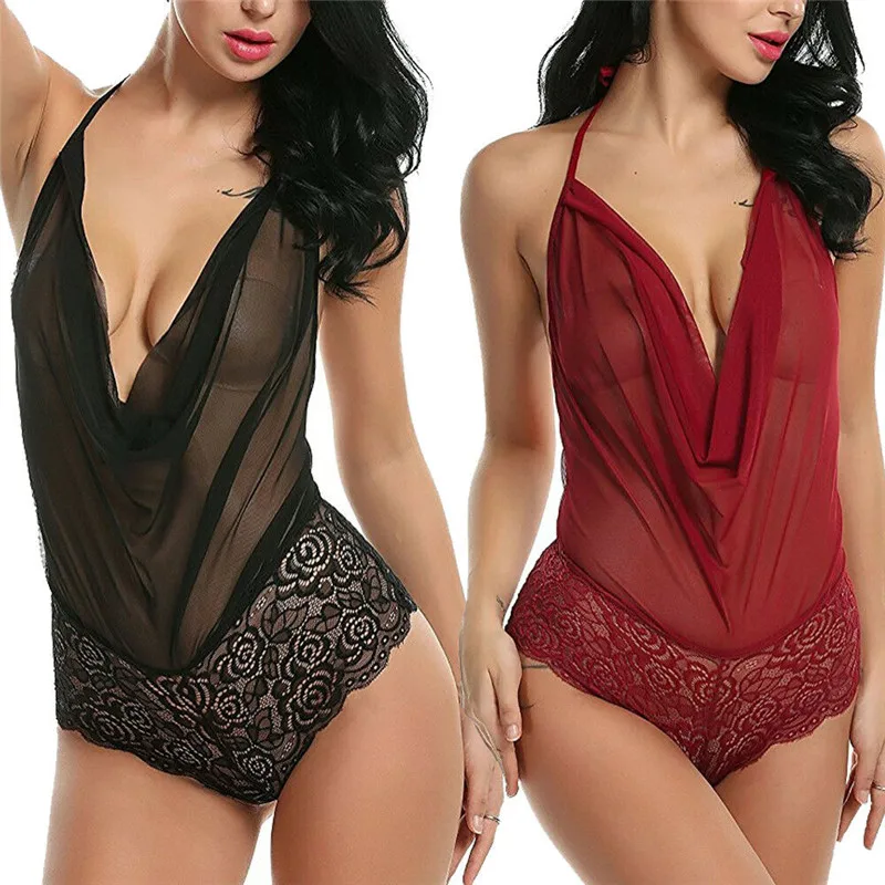 Fashion Hot Sale Women Sexy Lingerie Nightwear Sexy Backless Underwear G String Lace Sling Sleepwear Babydoll Bodysuits
Fashion Hot Sale Women Sexy Lingerie Nightwear Sexy Backless Underwear G String Lace Sling Sleepwear Babydoll Bodysuits
