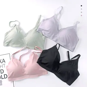 Sexy Lingerie Seamless Sports Bra Women Solid Triangle Bralette Breathable Seamless Push Up Bra For Small Breasts Wire Free
Sexy Lingerie Seamless Sports Bra Women Solid Triangle Bralette Breathable Seamless Push Up Bra For Small Breasts Wire Free