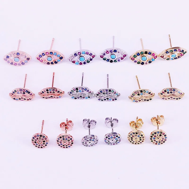 12Pairs New design fashion jewelry Micro Pave Rainbow Cubic Zirconia Gold, Rose Gold, Silver studs earring for girl women gift
12Pairs New design fashion jewelry Micro Pave Rainbow Cubic Zirconia Gold, Rose Gold, Silver studs earring for girl women gift