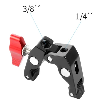 Aluminum 7" 9" 11" 11Inch Articulating Magic Arm 1/4 Hot Shoe Clamp Mount for Monitor Flash Light DSLR Camera Rig Tripod Bracket
Aluminum 7" 9" 11" 11Inch Articulating Magic Arm 1/4 Hot Shoe Clamp Mount for Monitor Flash Light DSLR Camera Rig Tripod Bracket