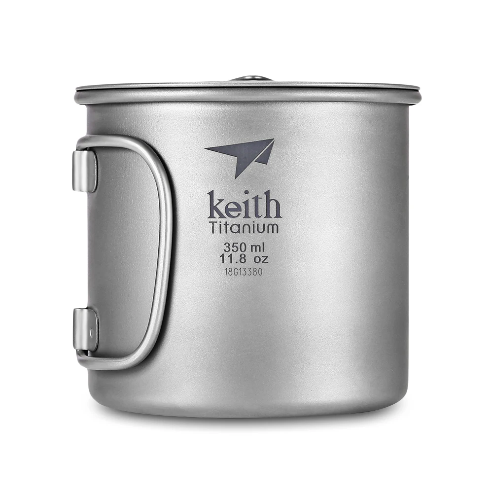 Keith Ti3240 350ml Titanium Outdoor Cup Drinkware Foldable Handle with Cover for Camping Hiking Climbing Daily Use
Keith Ti3240 350ml Titanium Outdoor Cup Drinkware Foldable Handle with Cover for Camping Hiking Climbing Daily Use