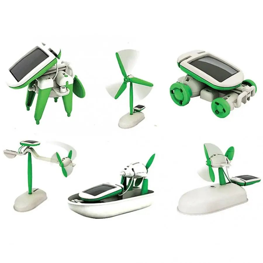 6pcs/set Mini DIY Solar Powered Robot Toy Handmade Car Boat for Children Kid Early Educational Science Experiment Assembling Kit
6pcs/set Mini DIY Solar Powered Robot Toy Handmade Car Boat for Children Kid Early Educational Science Experiment Assembling Kit