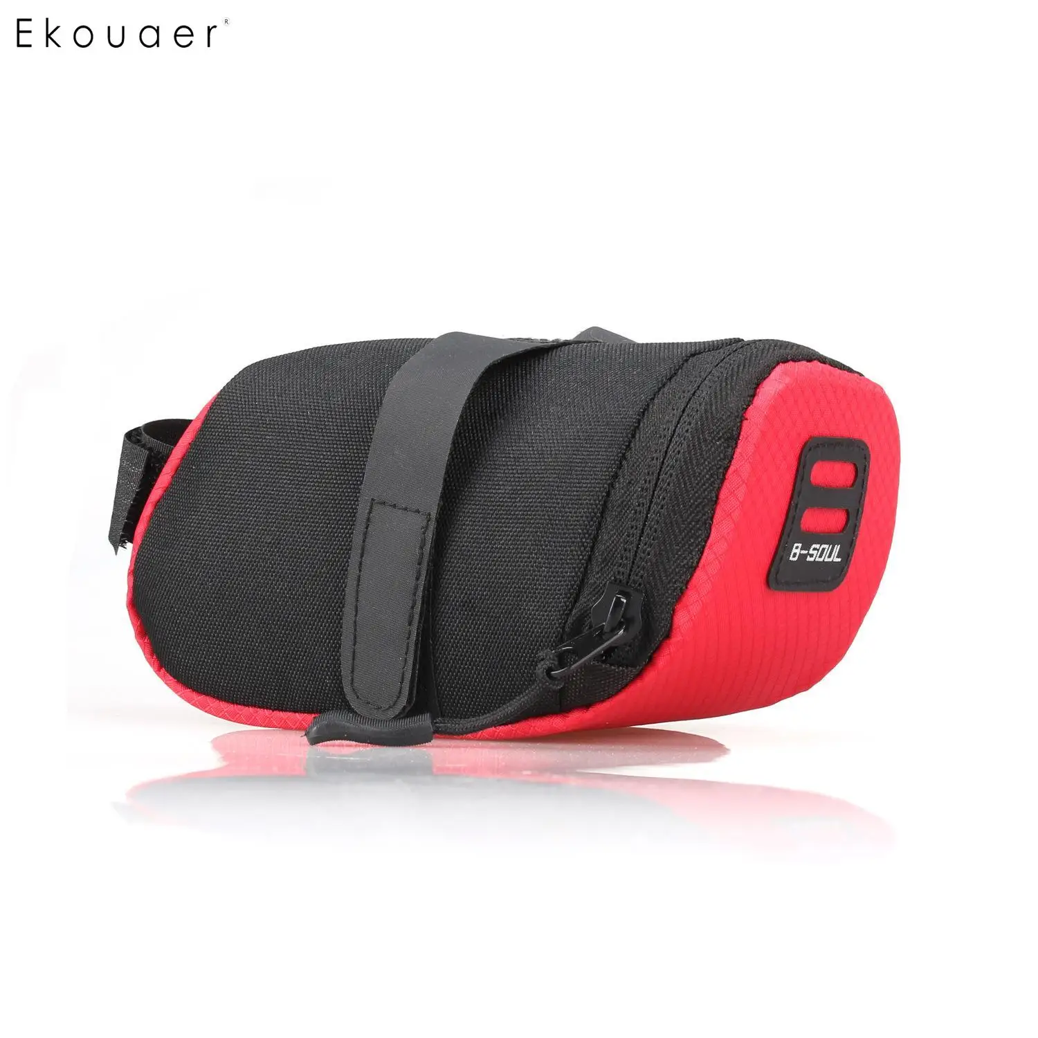 

Bike Cycling Bicycle Rea Tail Seat Strap On Saddle Pannier Fastening Tape Zip Bag Storage Pouch