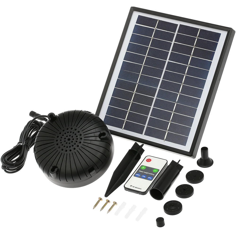 2400MAH Solar Floating Fountain Pump 12V 5W LED Brushless Submersible Water Pump Remote Control For Birdbath Garden Pond Pool
2400MAH Solar Floating Fountain Pump 12V 5W LED Brushless Submersible Water Pump Remote Control For Birdbath Garden Pond Pool