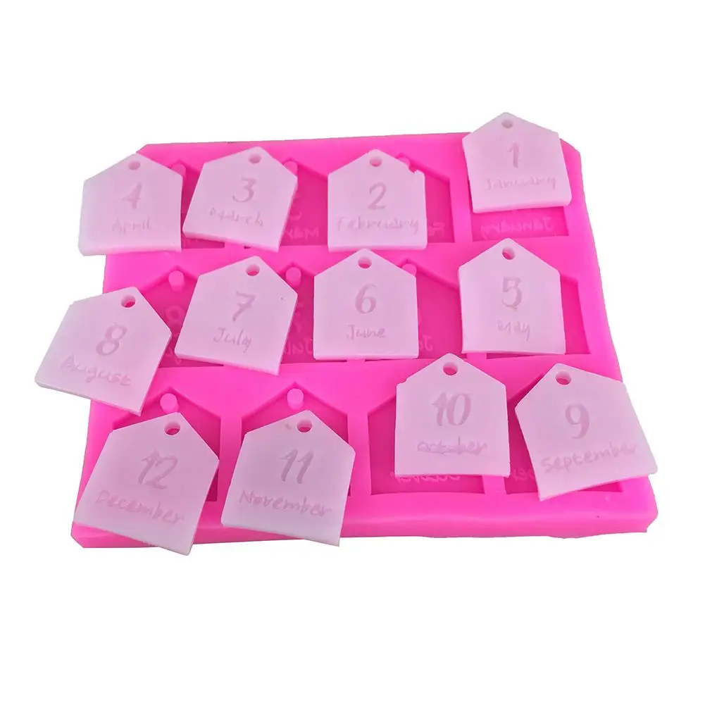 Silicone Mold DIY Plaster For Car Pendant Gypsum Molds 12 Months Aromatherapy Wax Tablet Silicone Mold Cake Decorating Tools
Silicone Mold DIY Plaster For Car Pendant Gypsum Molds 12 Months Aromatherapy Wax Tablet Silicone Mold Cake Decorating Tools