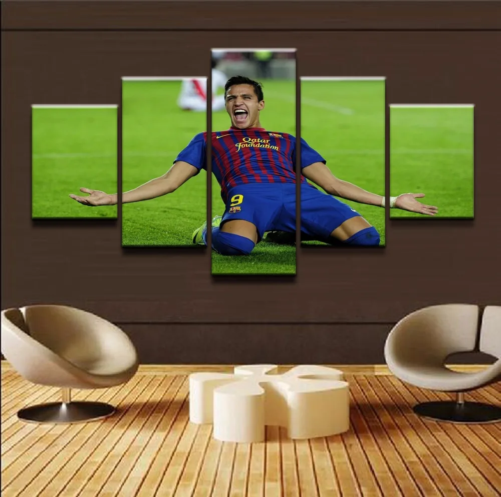 Modern Wall Art Soccer Sports Pictures Home Decorative 5 Panel Alexis Sanchez Painting On Canvas Posters And Prints Framework
Modern Wall Art Soccer Sports Pictures Home Decorative 5 Panel Alexis Sanchez Painting On Canvas Posters And Prints Framework
