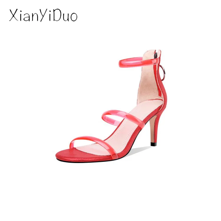 xianyiduo 2019 Summer fashion Sexy Women's Shoes Silver Sandals Cover Heel Transparent high heel plus size 40-43 open Toe/888-6
xianyiduo 2019 Summer fashion Sexy Women's Shoes Silver Sandals Cover Heel Transparent high heel plus size 40-43 open Toe/888-6