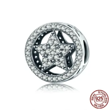 Genuine 925 Sterling Silver Openwork Charming Star Round Clear Cz Beads Fit Bracelets & Bangles Diy Fine Jewelry Scc140
Genuine 925 Sterling Silver Openwork Charming Star Round Clear Cz Beads Fit Bracelets & Bangles Diy Fine Jewelry Scc140