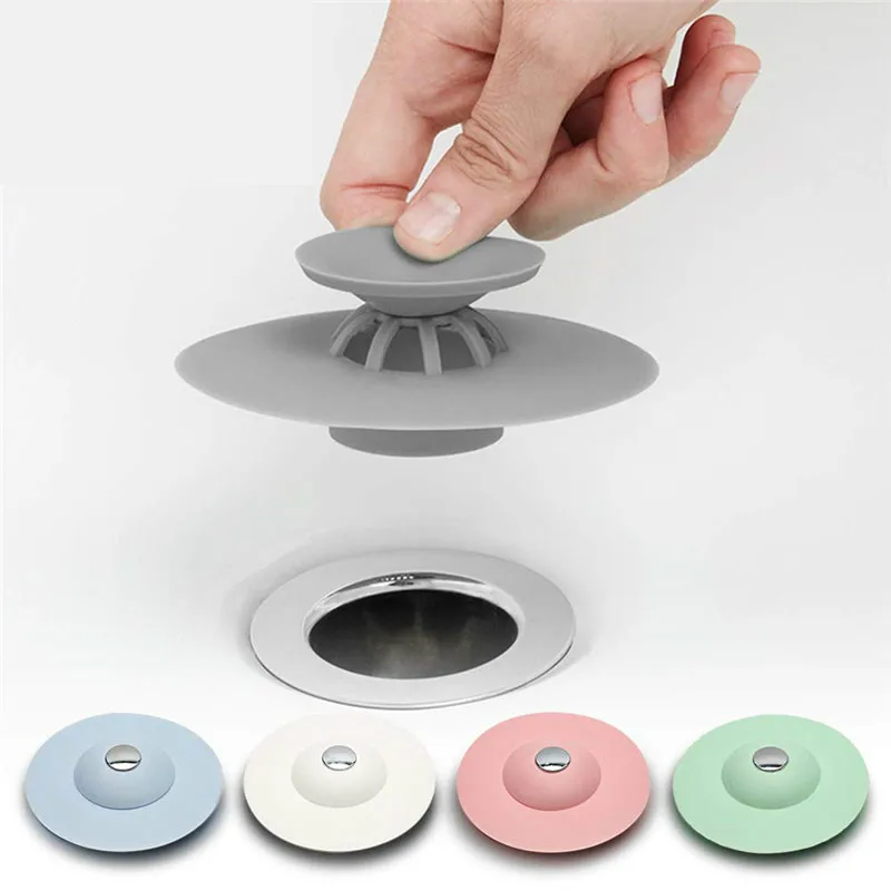 Bathroom Silicone Drain Plug Filter Pressing Bouncing Closed Drains Cover Strainer Floor Filter Popular Home Drain Tool
Bathroom Silicone Drain Plug Filter Pressing Bouncing Closed Drains Cover Strainer Floor Filter Popular Home Drain Tool