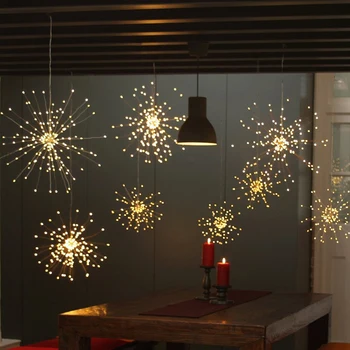 10PCS DIY LED Fireworks Light 8Mode Starburst Lamp Copper Line Fairy Christmas Wedding Decoration String 100LEDs 120LEDs 150LEDs
10PCS DIY LED Fireworks Light 8Mode Starburst Lamp Copper Line Fairy Christmas Wedding Decoration String 100LEDs 120LEDs 150LEDs