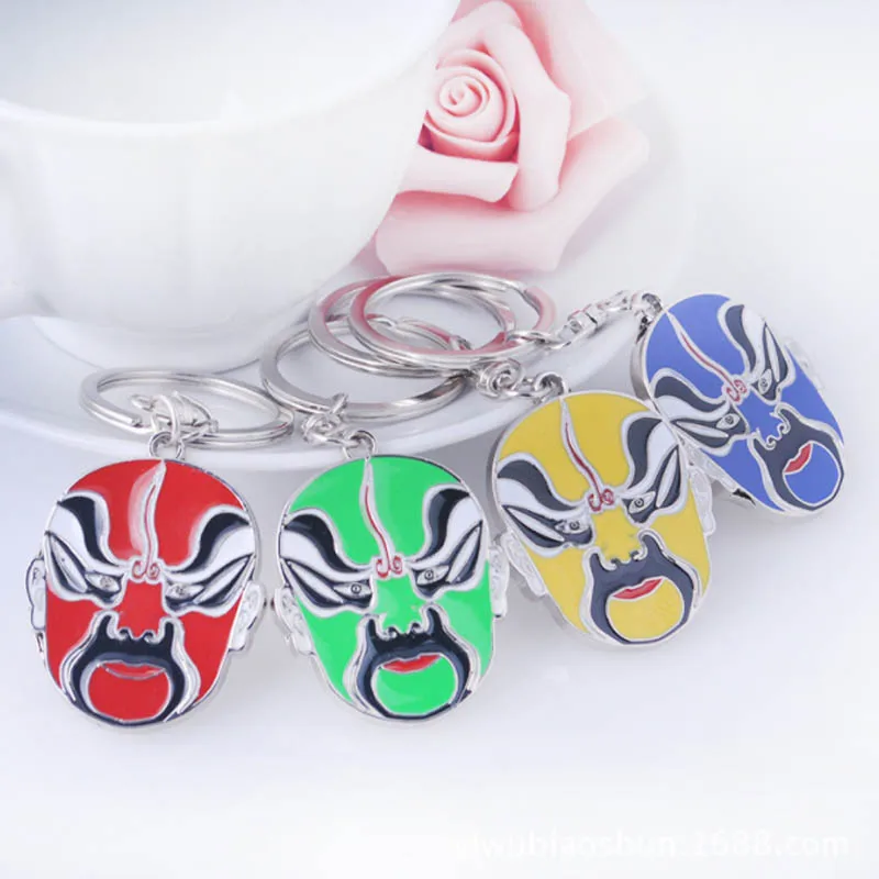 Metal Key Chain Key Pendant Keychain Nice Gift 1PC Chinese Peking Opera Elements Mask Men Women Jewelry National Wind Style
Metal Key Chain Key Pendant Keychain Nice Gift 1PC Chinese Peking Opera Elements Mask Men Women Jewelry National Wind Style