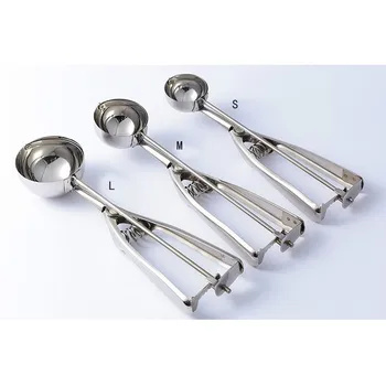 201Stainless Steel Ice Cream Scoop Watermelon Fruit Digging Ball Spoon Spring Handle Ice Cream Tools Size S/M/L 
201Stainless Steel Ice Cream Scoop Watermelon Fruit Digging Ball Spoon Spring Handle Ice Cream Tools Size S/M/L