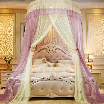 Colorblocking Dome Bed Canopy Princess Queen Mosquito Net Bed Tent Floor-Length Curtain Mosquito Net Summer
Colorblocking Dome Bed Canopy Princess Queen Mosquito Net Bed Tent Floor-Length Curtain Mosquito Net Summer