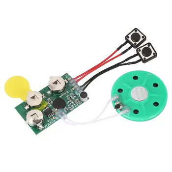 DIY Greeting Card Chip 120 Seconds Recordable Voice Sound Chip Module Built-in Replaceable Button
DIY Greeting Card Chip 120 Seconds Recordable Voice Sound Chip Module Built-in Replaceable Button