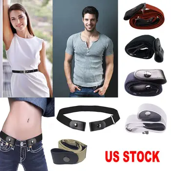 Lazy Buckle-Free Elastic Waist Belt Stretchy Women Men Jeans Pants Dress Waistband Adjustable No Hassle 5 Colors 
Lazy Buckle-Free Elastic Waist Belt Stretchy Women Men Jeans Pants Dress Waistband Adjustable No Hassle 5 Colors