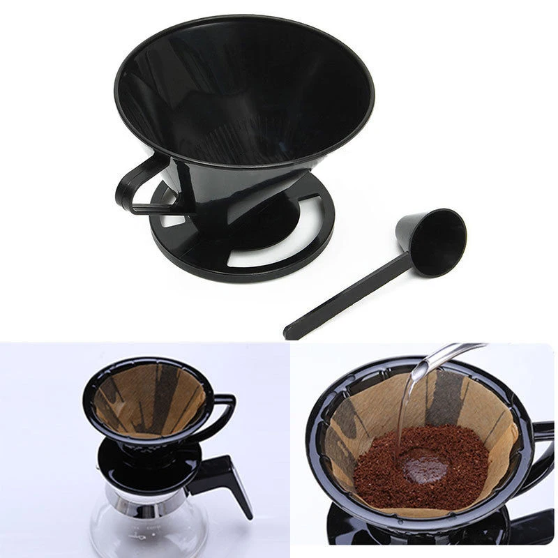 JX-LCLYL NEW Plastic Cone Coffee Filter Maker Cafetiere Cup Dripper Tool+ Measuring Spoon
JX-LCLYL NEW Plastic Cone Coffee Filter Maker Cafetiere Cup Dripper Tool+ Measuring Spoon