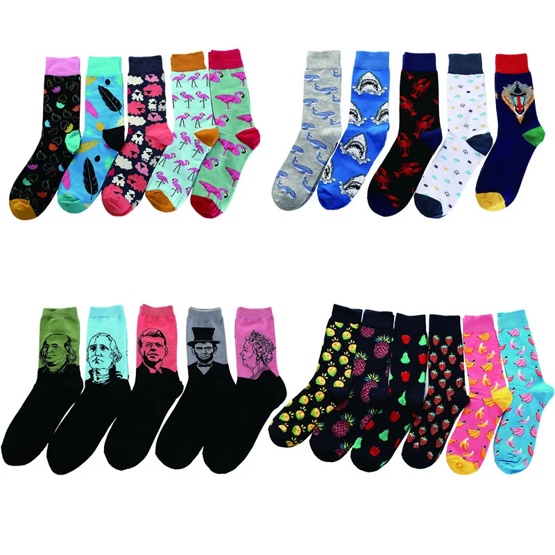 PEONFLY 1 pair men's colorful funny socks cotton fruit series long socks for men causal dress bright multi-color wedding gift
PEONFLY 1 pair men's colorful funny socks cotton fruit series long socks for men causal dress bright multi-color wedding gift