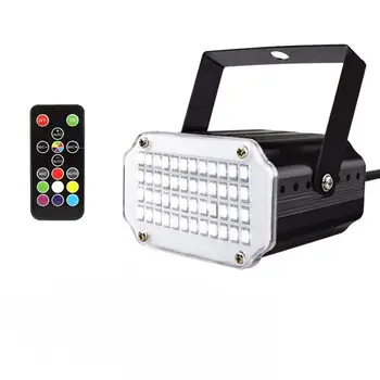 48LEDs 7Colors Strobe Light with Remote Sound Activated Super Bright Flashing Stage Light for DJ Party Show Club Disco
48LEDs 7Colors Strobe Light with Remote Sound Activated Super Bright Flashing Stage Light for DJ Party Show Club Disco