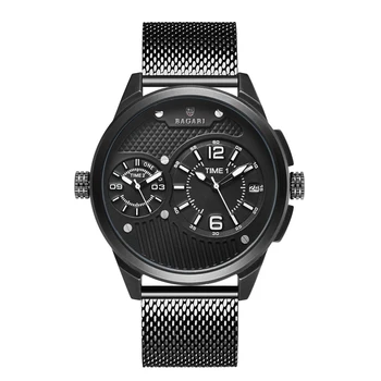 BAGARI Men'S Belt Black Fashion Sports Waterproof Calendar Luminous Multi-Function Dual Movement Watch
BAGARI Men'S Belt Black Fashion Sports Waterproof Calendar Luminous Multi-Function Dual Movement Watch