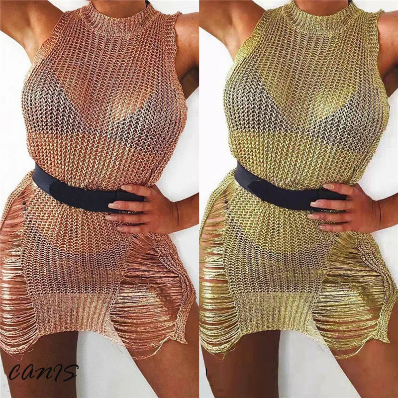 Womens Summer Fishnet Crochet Mesh Bikini Cover Up Sexy Lady Hollow Out Sundress Swimwear Beach Tank Dress Women Mini Dress
Womens Summer Fishnet Crochet Mesh Bikini Cover Up Sexy Lady Hollow Out Sundress Swimwear Beach Tank Dress Women Mini Dress