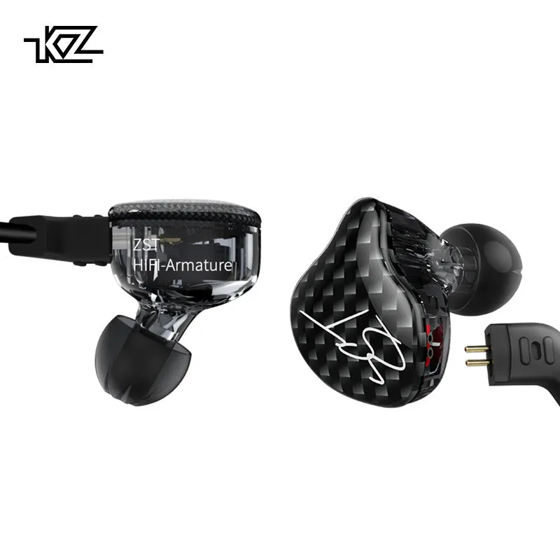 KZ ZST 1DD+1BA Dual Driver Earphone Dynamic And Armature Detachable Cable Monitors Noise Isolating HiFi Music Sports Earbuds
KZ ZST 1DD+1BA Dual Driver Earphone Dynamic And Armature Detachable Cable Monitors Noise Isolating HiFi Music Sports Earbuds
