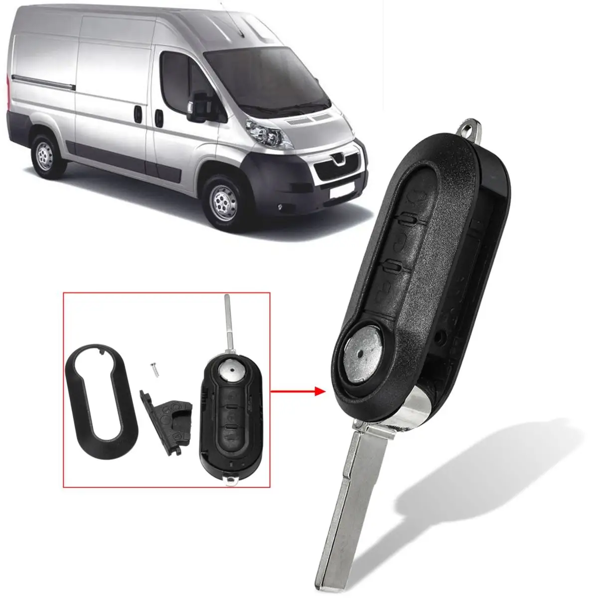 3 Button Flip Folding Modified Car Blank Key Shell Remote Fob Cover For Peugeot Boxer Expert Van Lock Open Trunk Car Remote key
3 Button Flip Folding Modified Car Blank Key Shell Remote Fob Cover For Peugeot Boxer Expert Van Lock Open Trunk Car Remote key