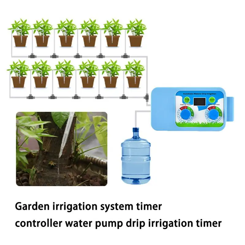 Automatic Garden Irrigation System Water Pump Drip irrigation timer Flowers Plant Watering Timer Controller for Garden Home
Automatic Garden Irrigation System Water Pump Drip irrigation timer Flowers Plant Watering Timer Controller for Garden Home