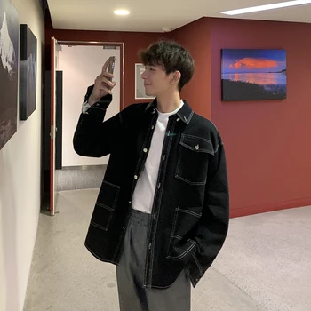 2019 Spring And Summer New Listing Hot Korean Version Of The Couple Fashion Loose Multi-pocket Casual Men's Denim Streetwear
2019 Spring And Summer New Listing Hot Korean Version Of The Couple Fashion Loose Multi-pocket Casual Men's Denim Streetwear