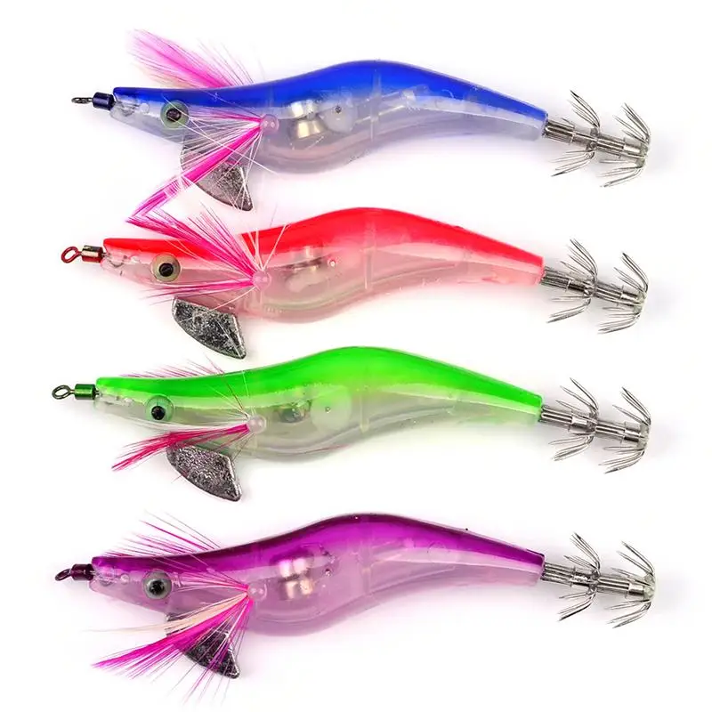 LED Electronic Luminous Squid Jig Shrimp Bait Night Fishing Lure Sea China Random Color Delivery 2019
LED Electronic Luminous Squid Jig Shrimp Bait Night Fishing Lure Sea China Random Color Delivery 2019