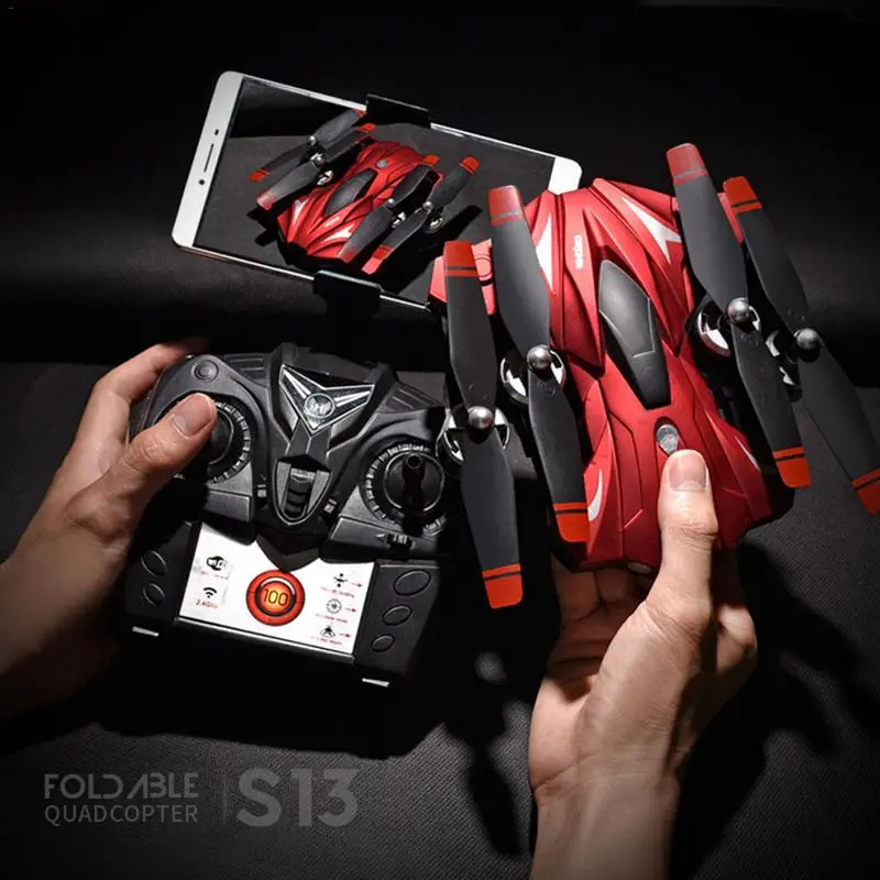 S13 WiFi Remote Control Folding Aircraft Toy Remote Control Drone With Photography Video Multi-Function
S13 WiFi Remote Control Folding Aircraft Toy Remote Control Drone With Photography Video Multi-Function