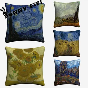 Van Gogh Decorative Pillow Covers For Sofa Home Decor Linen Cushion Case 45x45cm Throw Pillow Cases
Van Gogh Decorative Pillow Covers For Sofa Home Decor Linen Cushion Case 45x45cm Throw Pillow Cases