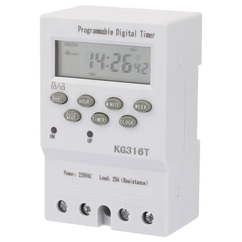 220V Microcomputer Time Control Switch Programmable Automatic Digital Timer Switch KG316T Timer Switch
220V Microcomputer Time Control Switch Programmable Automatic Digital Timer Switch KG316T Timer Switch