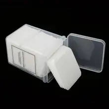 200 ピース/ロットネイルワイプ不織布ナプキンネイルアートリムーバー用ジェルポリッシュリムーバーマニキュア爪パッド紙(China)