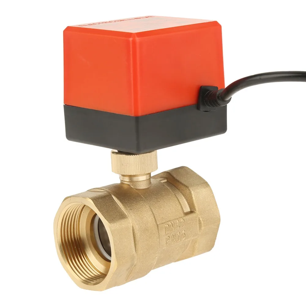 Hot 1pcs DC 12V G1-1/2" DN40 2 Way Brass Motorized Actuator Ball Valve for Air Conditioner
Hot 1pcs DC 12V G1-1/2" DN40 2 Way Brass Motorized Actuator Ball Valve for Air Conditioner