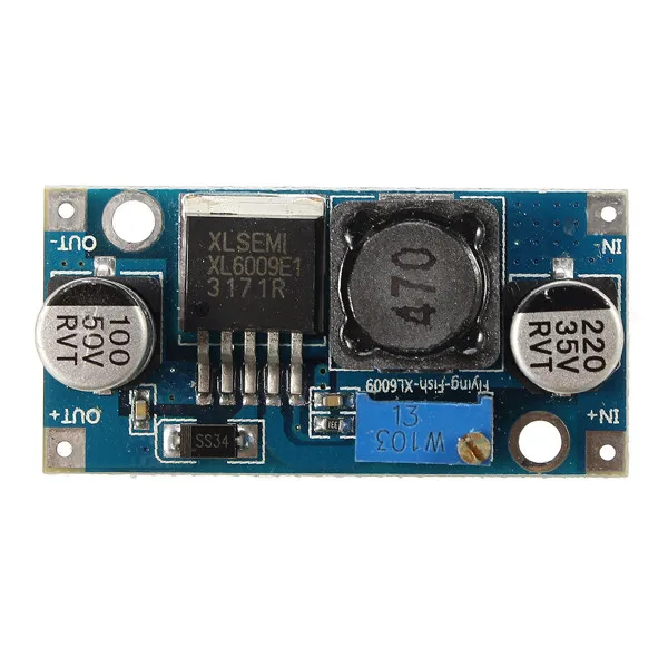 LOERY 4A 3-32V Adjustable DC-DC Step Up Boost Converter Power Supply Module Circuit
LOERY 4A 3-32V Adjustable DC-DC Step Up Boost Converter Power Supply Module Circuit