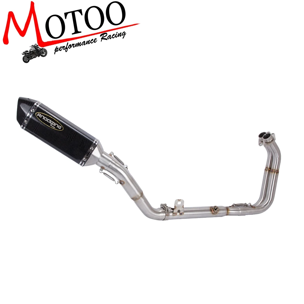 Motorcycle Full Exhaust System Header with Exhaust Muffler Pipe For Kawasaki Ninja 400 EX400 2018 NINJA400 Full System Slip On
Motorcycle Full Exhaust System Header with Exhaust Muffler Pipe For Kawasaki Ninja 400 EX400 2018 NINJA400 Full System Slip On
