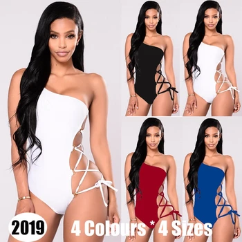 Fashion Women Hollow Padded Push Up One Shoulder Bandage Beachwear Swimwear Bikini
Fashion Women Hollow Padded Push Up One Shoulder Bandage Beachwear Swimwear Bikini