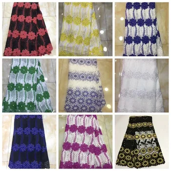 White New Arrival High Quatily Multi color water soluble lace stone African Cord Lace Fabric Guipure Lace Fabric For Women party
White New Arrival High Quatily Multi color water soluble lace stone African Cord Lace Fabric Guipure Lace Fabric For Women party