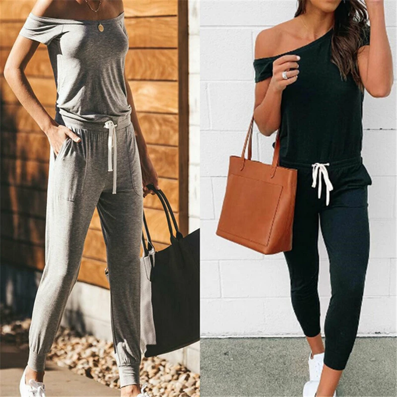 Casual Skinny Solid Sleeveless Women Jumpsuit Bandeau Strapless Off Shoulder Sexy Long Womens Jumpsuit Summer Rompers Overalls
Casual Skinny Solid Sleeveless Women Jumpsuit Bandeau Strapless Off Shoulder Sexy Long Womens Jumpsuit Summer Rompers Overalls