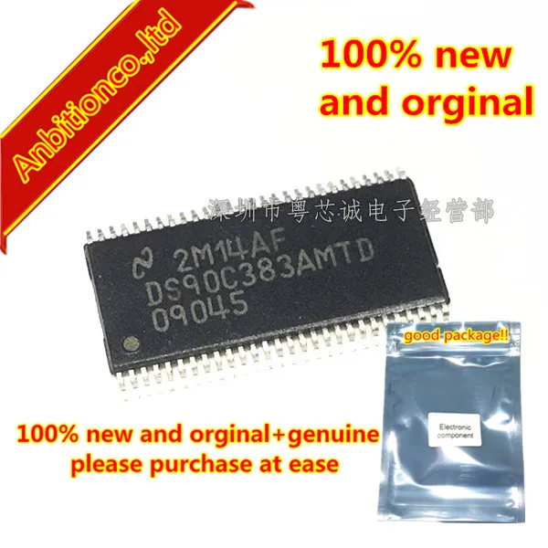 10 шт., 100% новый и оригинальный DS90C383AMTD TSSOP-56 DS90C383 3,3 В, программируемый передатчик LVDS, 24-разрядный дисплей с плоской панелью
10 шт., 100% новый и оригинальный DS90C383AMTD TSSOP-56 DS90C383 3,3 В, программируемый передатчик LVDS, 24-разрядный дисплей с плоской панелью
