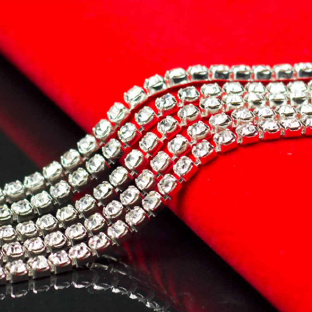 2MM-4mm DIY Diamond mesh Wrap ribbon silver Rhinestone Mesh Roll Tape Tulle Crystal Ribbon for Wedding Decoration
2MM-4mm DIY Diamond mesh Wrap ribbon silver Rhinestone Mesh Roll Tape Tulle Crystal Ribbon for Wedding Decoration