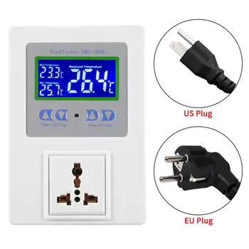Yiwa TMC-2000 10A Digital Intelligent Temperature Controller with Sensor Heating Ccooling Control Switch White
Yiwa TMC-2000 10A Digital Intelligent Temperature Controller with Sensor Heating Ccooling Control Switch White