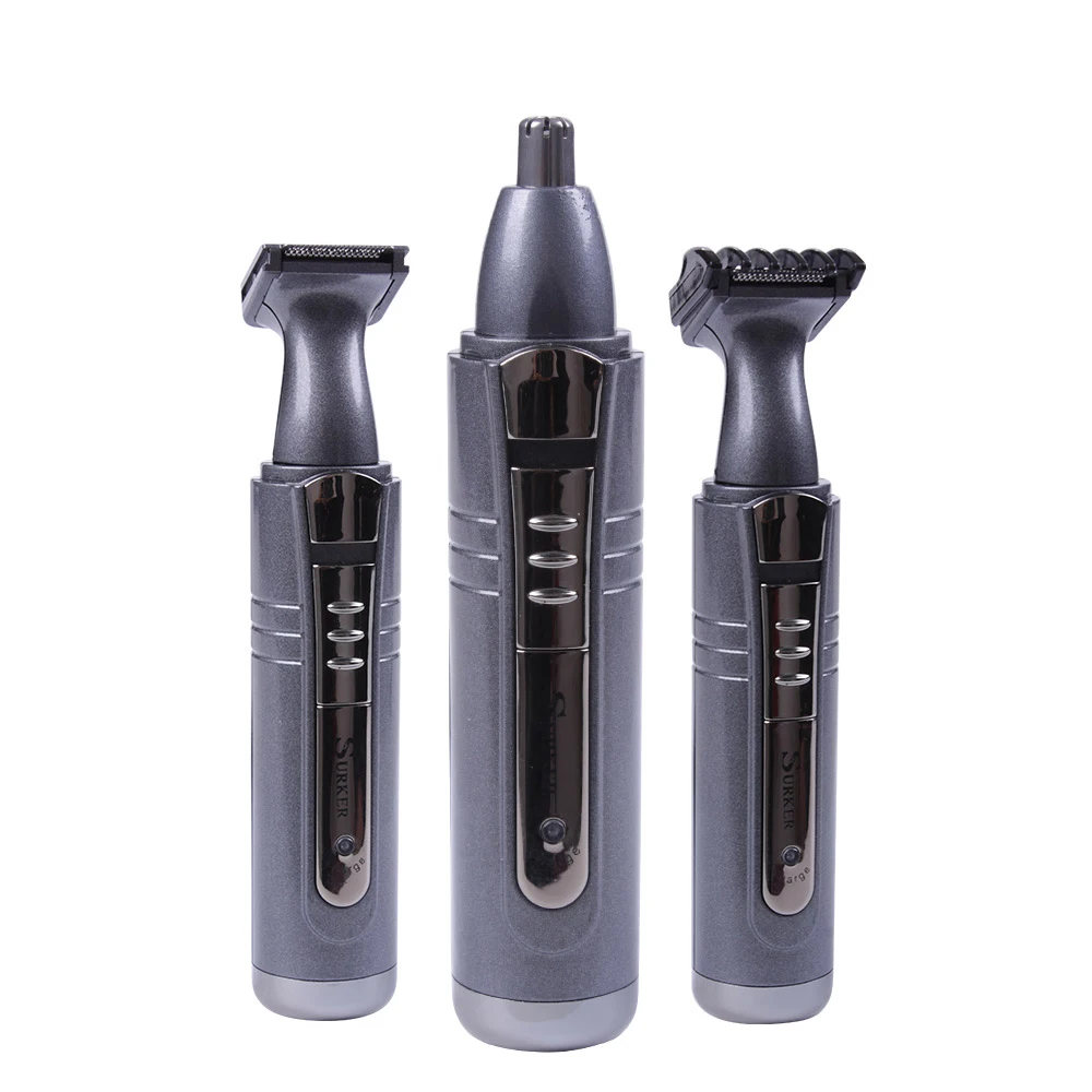 SURKER Epilator 3 In 1 Waterproof Rechargeable Men Multifunction Electrical Beard Eyebrow Nose Hair Trimmer Shaver Hair Cliper
SURKER Epilator 3 In 1 Waterproof Rechargeable Men Multifunction Electrical Beard Eyebrow Nose Hair Trimmer Shaver Hair Cliper