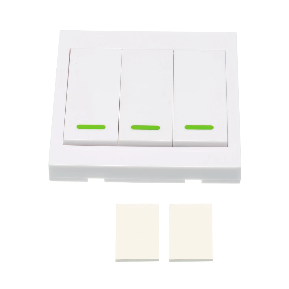 eWeLink Wireless Remote control RF 433Mhz Transmitter 86 Wall Panel With Sticky Smart Home Work with RF Series Products
eWeLink Wireless Remote control RF 433Mhz Transmitter 86 Wall Panel With Sticky Smart Home Work with RF Series Products