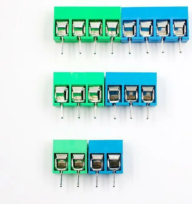 10X KF301-2P 3P 4P 2 3 4 P PCB Mount Screw Terminal Block Connector 5.0mm Pitch Blue/Green
10X KF301-2P 3P 4P 2 3 4 P PCB Mount Screw Terminal Block Connector 5.0mm Pitch Blue/Green
